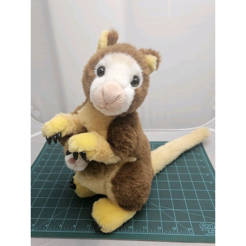 Tree Kangaroo Plush Stuffed Animal 12” Tall Discovery Channel Store RARE RETIRED